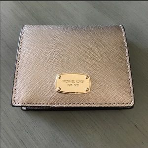 Michael Kors gold small wallet